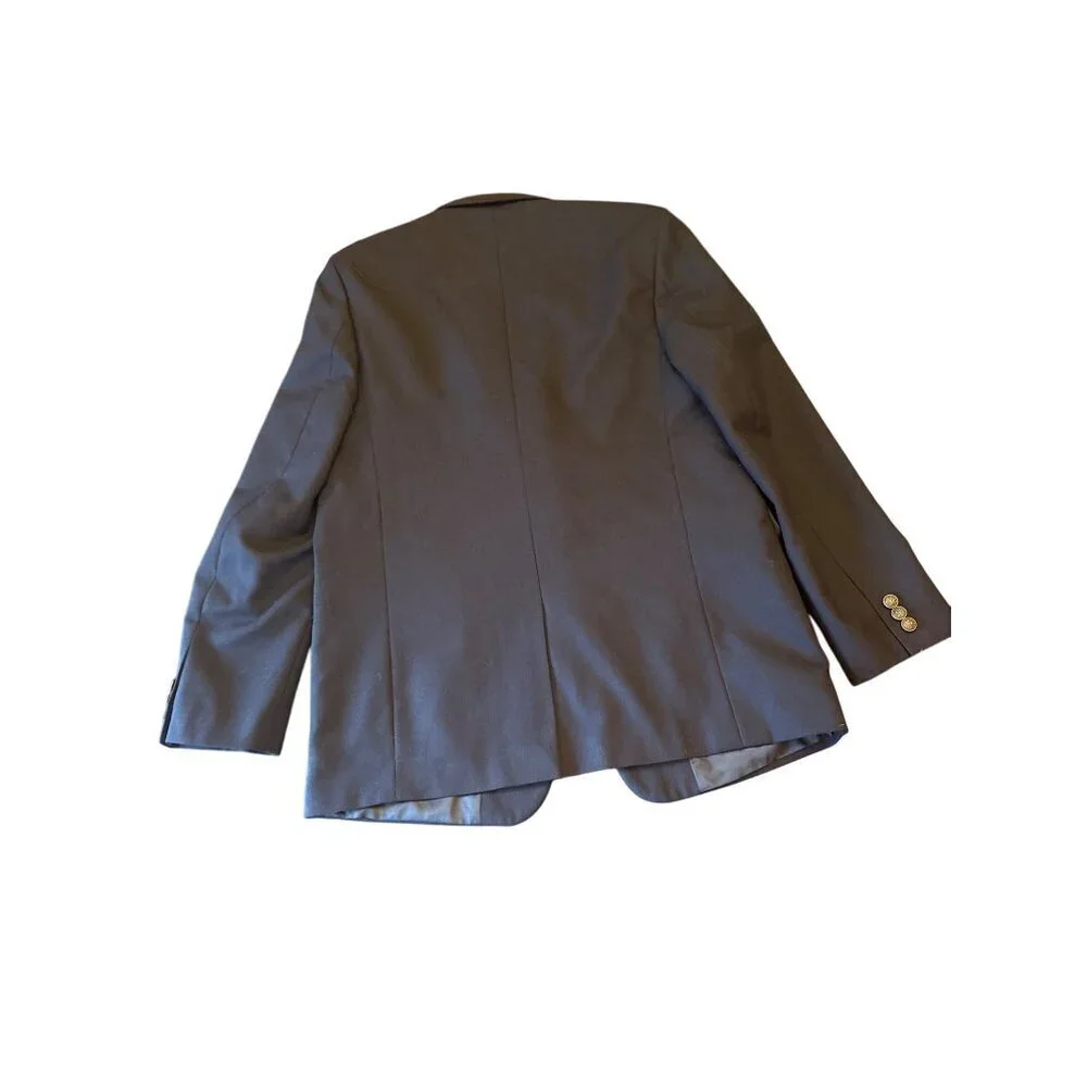 Nordstrom Boys Wool & Polyester Blend Blazer Size 20 Dark Navy